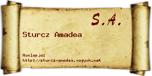 Sturcz Amadea névjegykártya