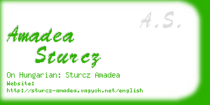 amadea sturcz business card
